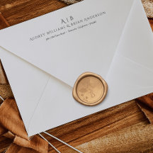 Klassieke Art Nouveau Huwelijks Waszegelstempel