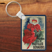 Klassieke Art Nouveau Pastilles Geraudel Hoestdran Sleutelhanger (Voorkant)