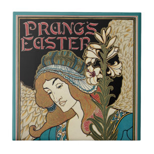 Klassieke Art Nouveau, Prang's Pasen-publicaties Tegeltje
