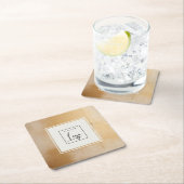 Klassieke Artistieke Beige Gold Oil Paint Texture  Kartonnen Onderzetters (Insitu)