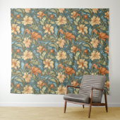 Klassieke artistieke hand getekend William Morris Wandkleed (In Situ (horizontaal))