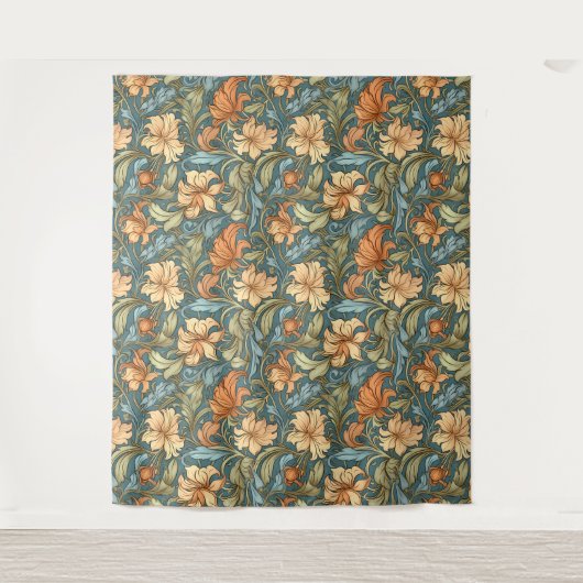 Klassieke artistieke hand getekend William Morris  Wandkleed (Voorkant)