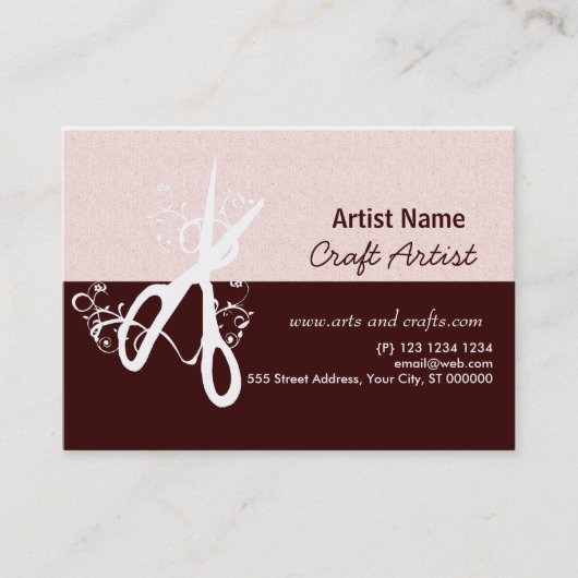 Klassieke artistieke kunsten en ambachtelijke zout afsprakenkaartje (Voorkant)