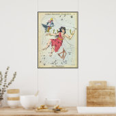 Klassieke Astronomie, Sterrenbeelden, Andromeda Poster (Keuken)
