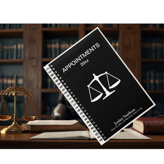 Klassieke Attorney Justice Scale Afsprakenboek Planner