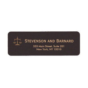 Klassieke AttorneyReturn-Adresetiketten Etiket
