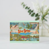Klassieke attractie in Silver Springs Briefkaart (Staand voorkant)