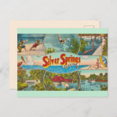 Klassieke attractie in Silver Springs Briefkaart (Voorkant / Achterkant)