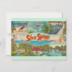 Klassieke attractie in Silver Springs Briefkaart