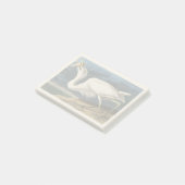 Klassieke Audubon Grote Witte Reiger Vogel Kunst Post-it® Notes (Schuin)