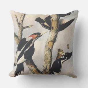Klassieke Audubon Ivory-Billed Woodpecker Kunst Buitenkussen