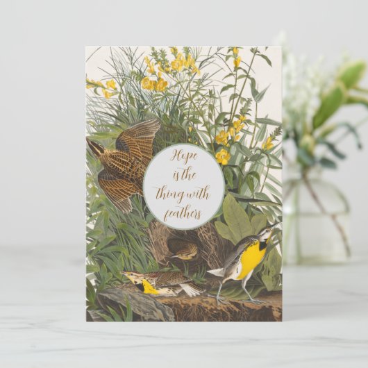 Klassieke Audubon Weideleeuwerik Print (Staand voorkant)