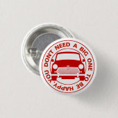 Klassieke Austin Mini-auto Ronde Button 3,2 Cm (Voorkant /achterkant)