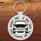 Klassieke Austin Mini-auto Sleutelhanger (Voorkant)