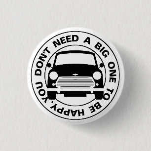 Klassieke Austin Mini Cooper auto 3 cm rondebadge Ronde Button 3,2 Cm