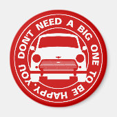 Klassieke Austin Mini Cooper auto Magneet (Voorkant)