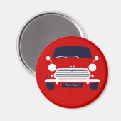 Klassieke Austin Mini Cooper auto Magneet (Voorkant / Achterkant)