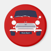 Klassieke Austin Mini Cooper auto Magneet (Voorkant)