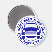 Klassieke Austin Mini Cooper auto Magneet (Voorkant / Achterkant)