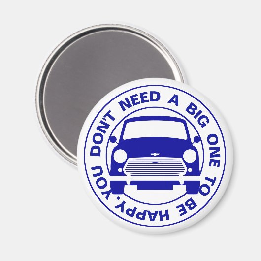 Klassieke Austin Mini Cooper auto Magneet (Voorkant / Achterkant)