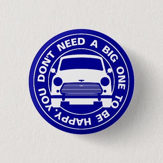 Klassieke Austin Mini Cooper auto Ronde Button 3,2 Cm (Voorkant)