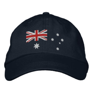 Klassieke Australische vlag Embroidery Geborduurde Pet