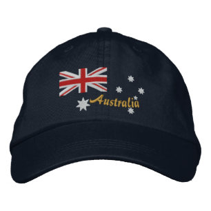 Klassieke Australische vlag Embroidery Geborduurde Pet