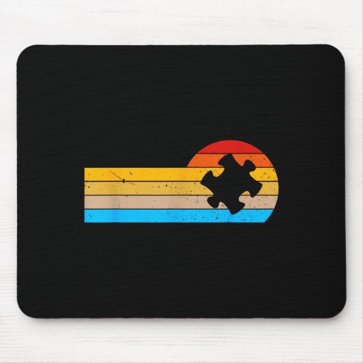 Klassieke autism puzzle moeder vader autisme bewus muismat (Voorkant)