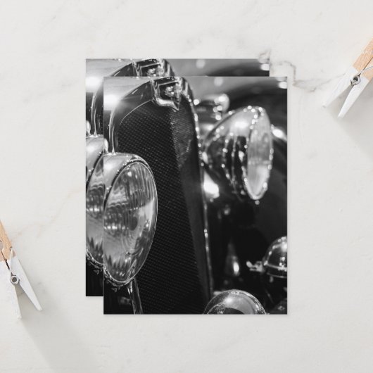 klassieke auto (Voorkant / Achterkant in situ)