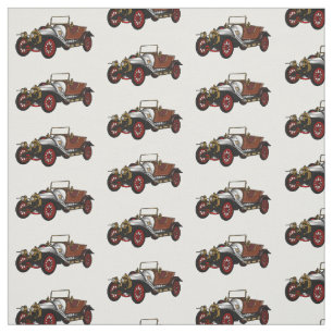 Klassieke auto 1920 cartoontje illustratie stof