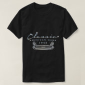  klassieke auto 1943 Retro 78th Birthday Antiq T-shirt (Design voorkant)