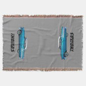 Klassieke auto 1957 Chevy BelAire aangepaste deken (Voorkant)