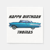 Klassieke auto 1957 Chevy BelAire aangepaste serve Servet (Voorkant)