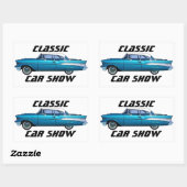 Klassieke auto 1957 Chevy BelAire douane sticker (Vel)