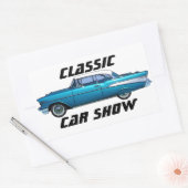 Klassieke auto 1957 Chevy BelAire douane sticker (Envelop)