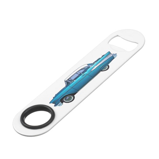 Klassieke auto 1957 Chevy BelAire flesopener Speed Flessenopener (Voorkant Gekanteld)