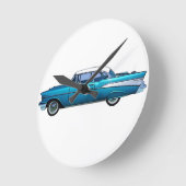 Klassieke auto 1957 Chevy BelAire Ronde Klok (Hoek)