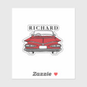 Klassieke auto 1959 Chevy Impala custom Sticker (Vel)