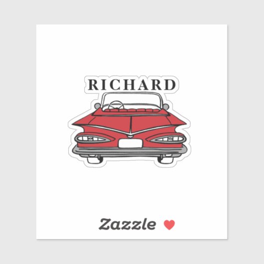 Klassieke auto 1959 Chevy Impala custom Sticker (Vel)