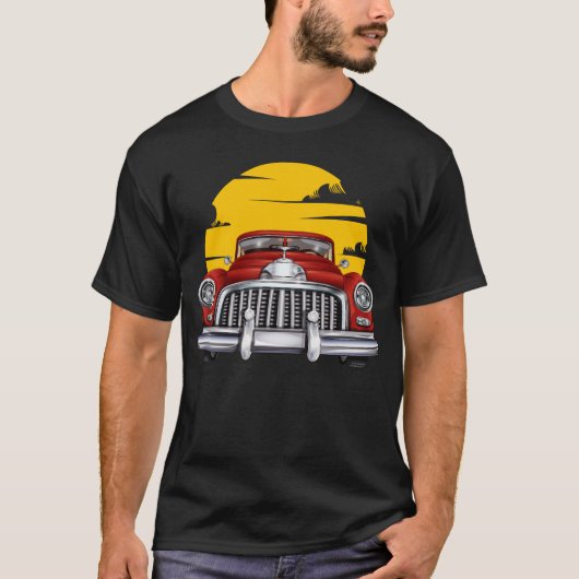 klassieke auto 2 t-shirt (Voorkant)