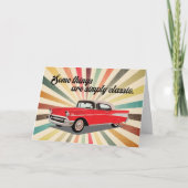 Klassieke auto 50's Retro  verjaardag Kaart (Voorkant)