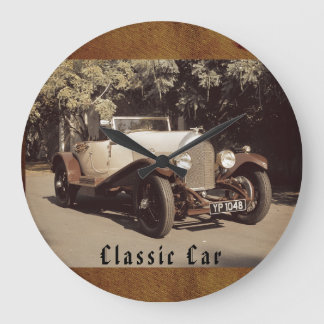 Klassieke auto, antieke auto, vintage auto grote klok