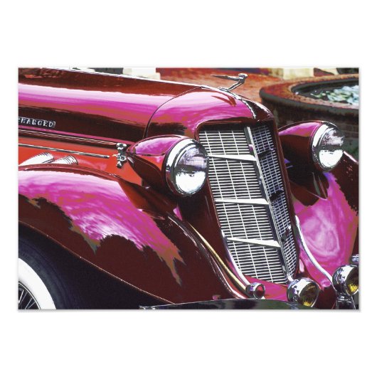 Klassieke auto: Auburn Foto Afdruk (Voorkant)
