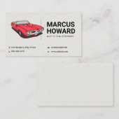 Klassieke auto | Auto Salesman | Ondernemingen Visitekaartje (Voorkant / Achterkant)