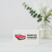 Klassieke auto | Autohandelaar Visitekaartje (Staand voorkant)