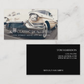 Klassieke auto, automatische service visitekaartje (Voorkant / Achterkant)