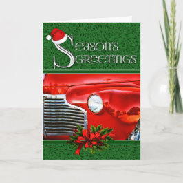 Klassieke auto | Automotive Kerstmis | Op maat gem Feestdagen Kaart