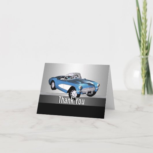 Klassieke Auto Bedankkaartjes Bedankkaart (Voorkant)