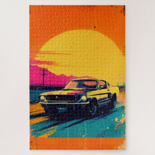 Klassieke auto, beperkte oplage, 781 stuks (2) legpuzzel (Verticaal)