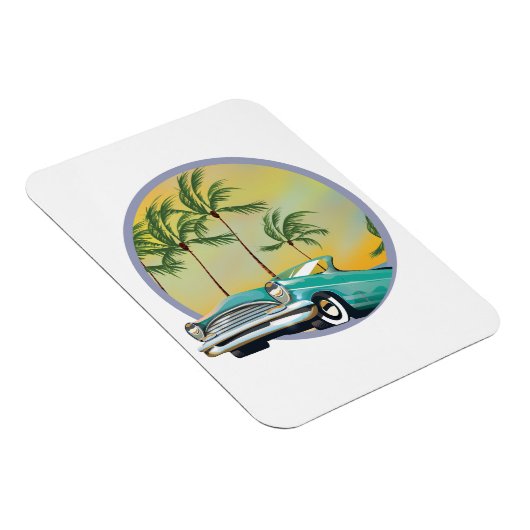 Klassieke auto bij schemering magneet (Rechterzijde)